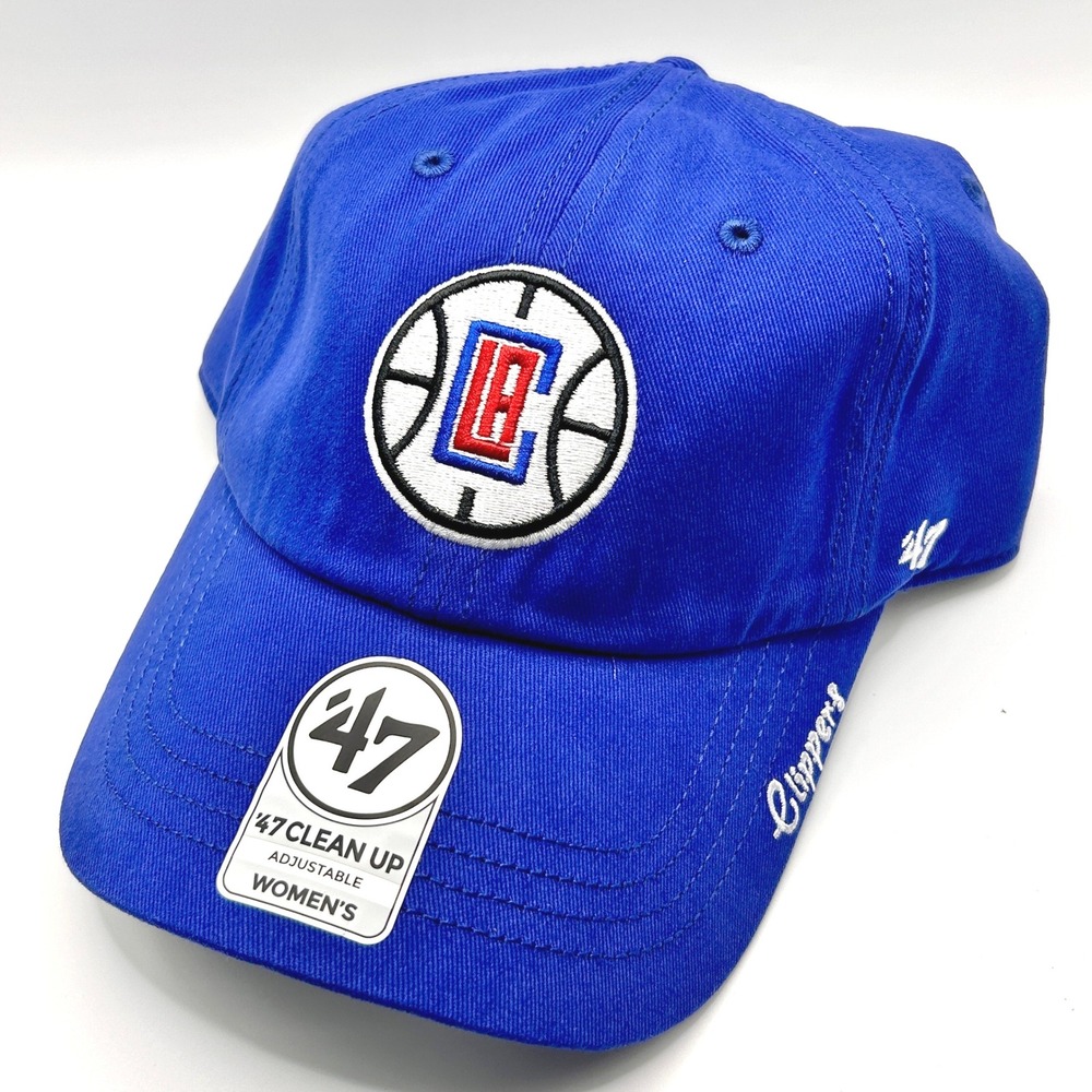 LA Clippers '47 Brand Hat Women OS Blue Adjustable Clean Up NBA Basketball Cap